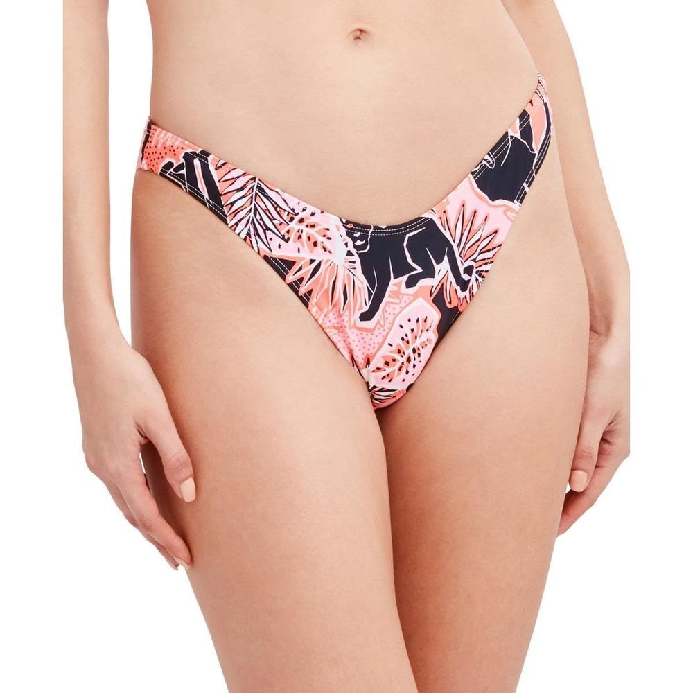 BCBGeneration Women's Standard High Waisted Scoop Swimsuit Bottom, Peach, Large